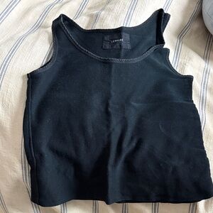 Lemaire Midnight Black Sleeveless mesh Top